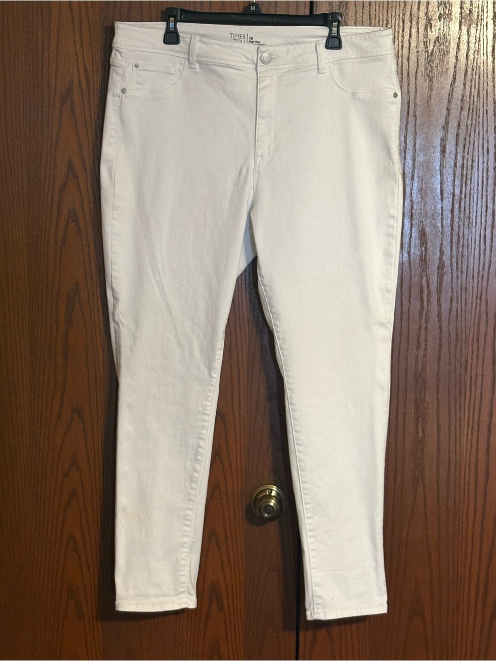 Time and Tru White Jeans high rise ankle Jeggings for Women size 18